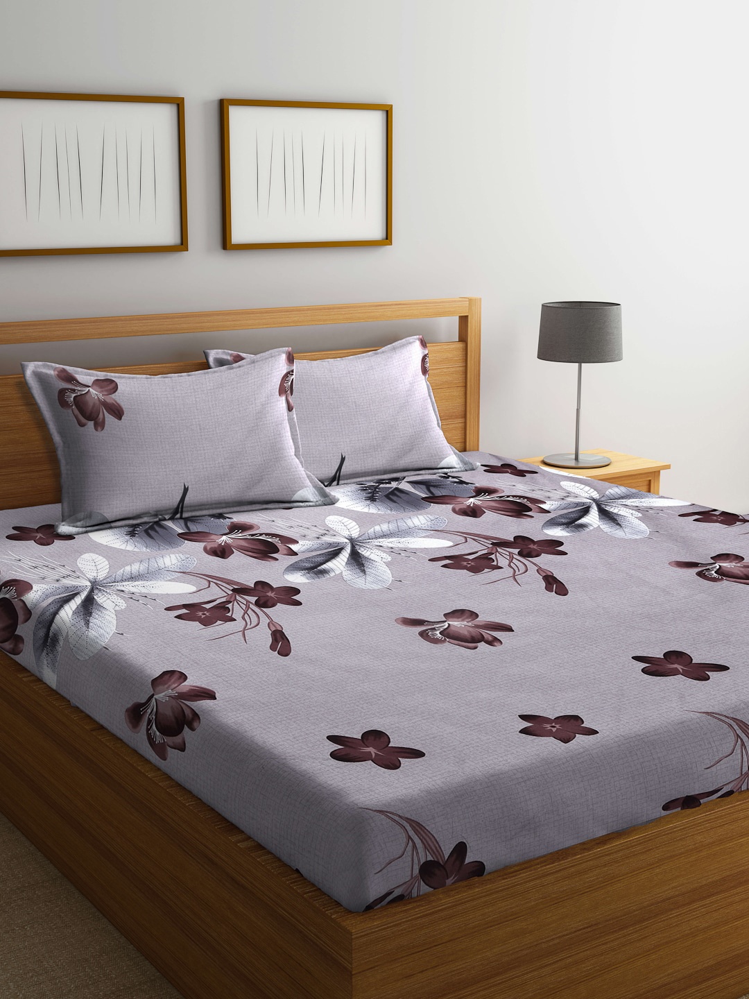 

Arrabi Unisex Brown Bedsheets