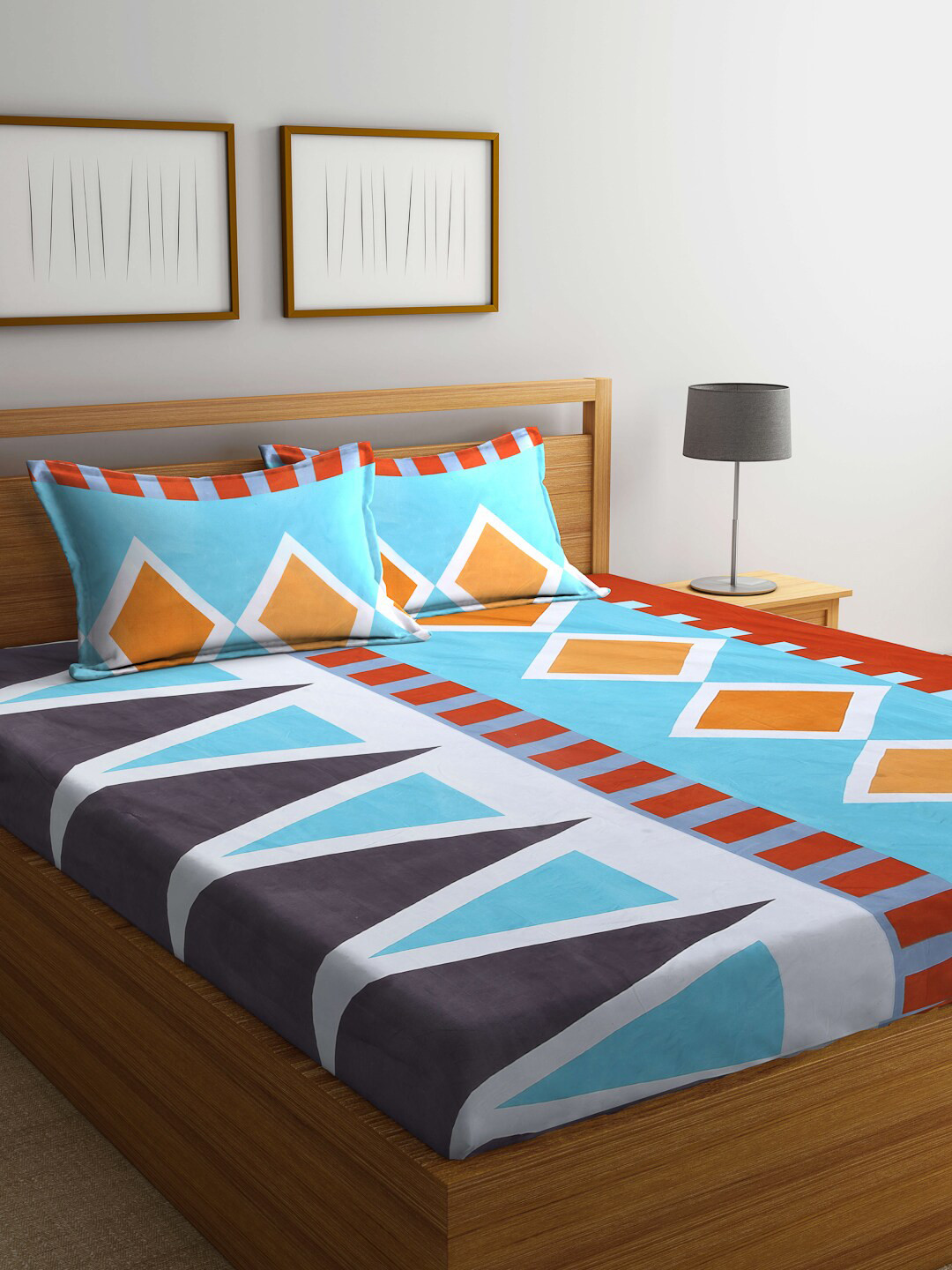 

Arrabi Unisex Blue Bedsheets