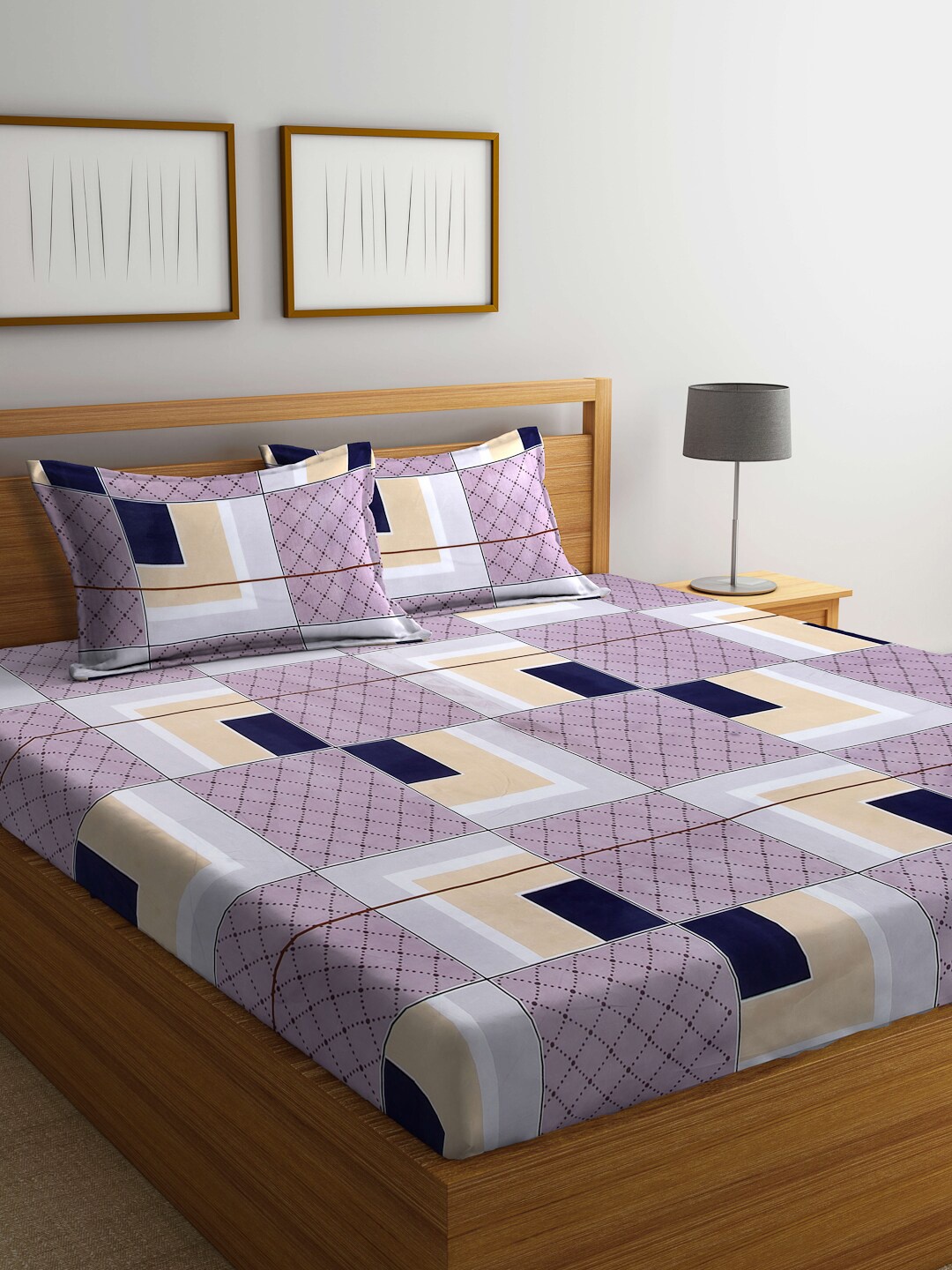 

Arrabi Unisex Multi Bedsheets, Purple