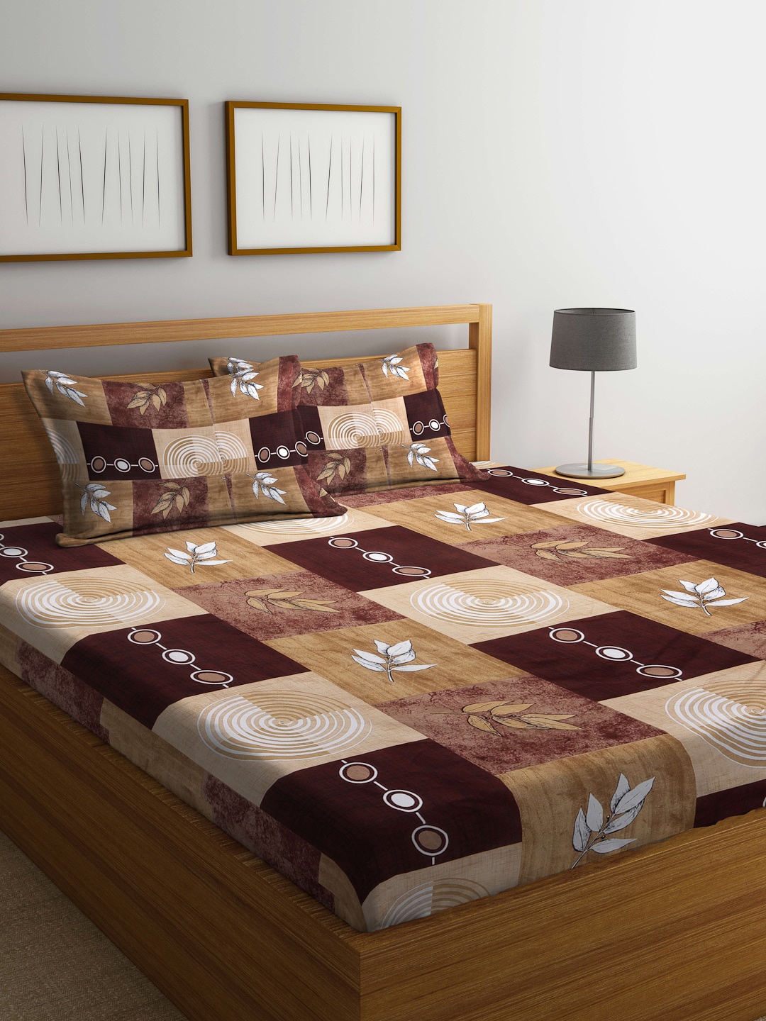 

Arrabi Unisex Brown Bedsheets