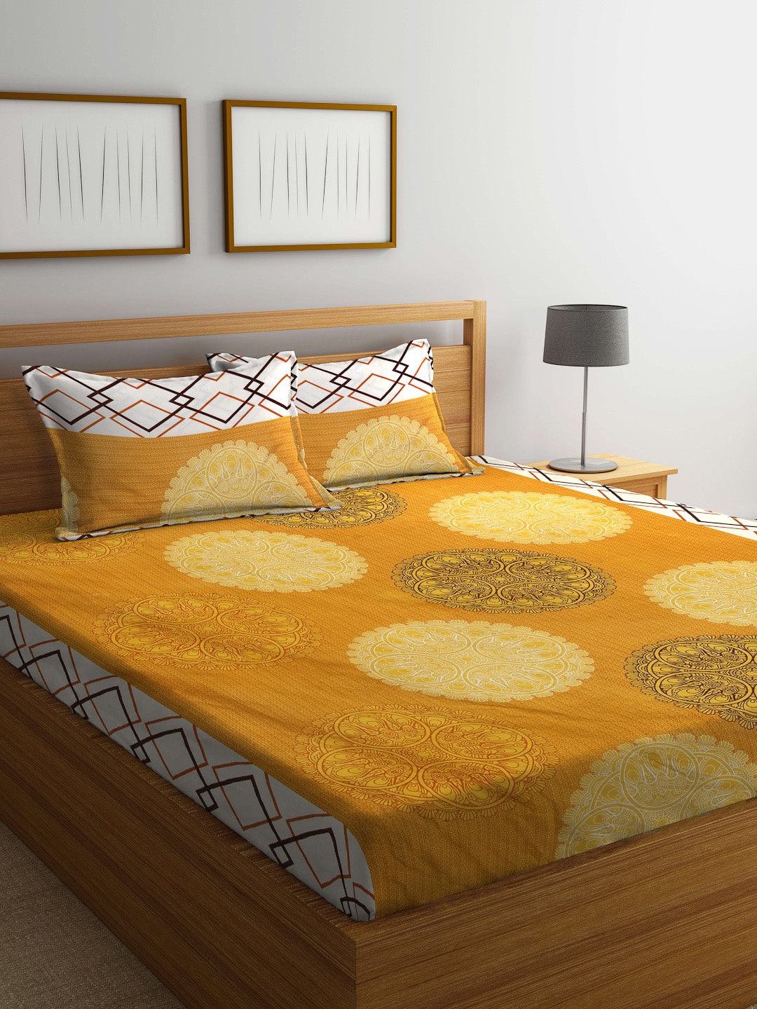 

Arrabi Unisex Yellow Bedsheets