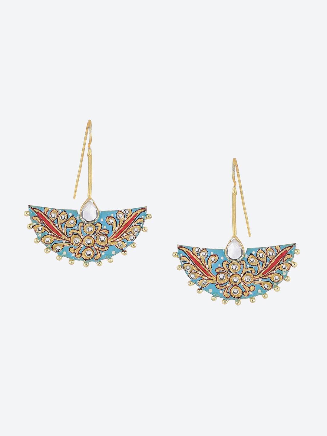 

Biba Turquoise Blue Contemporary Drop Earrings