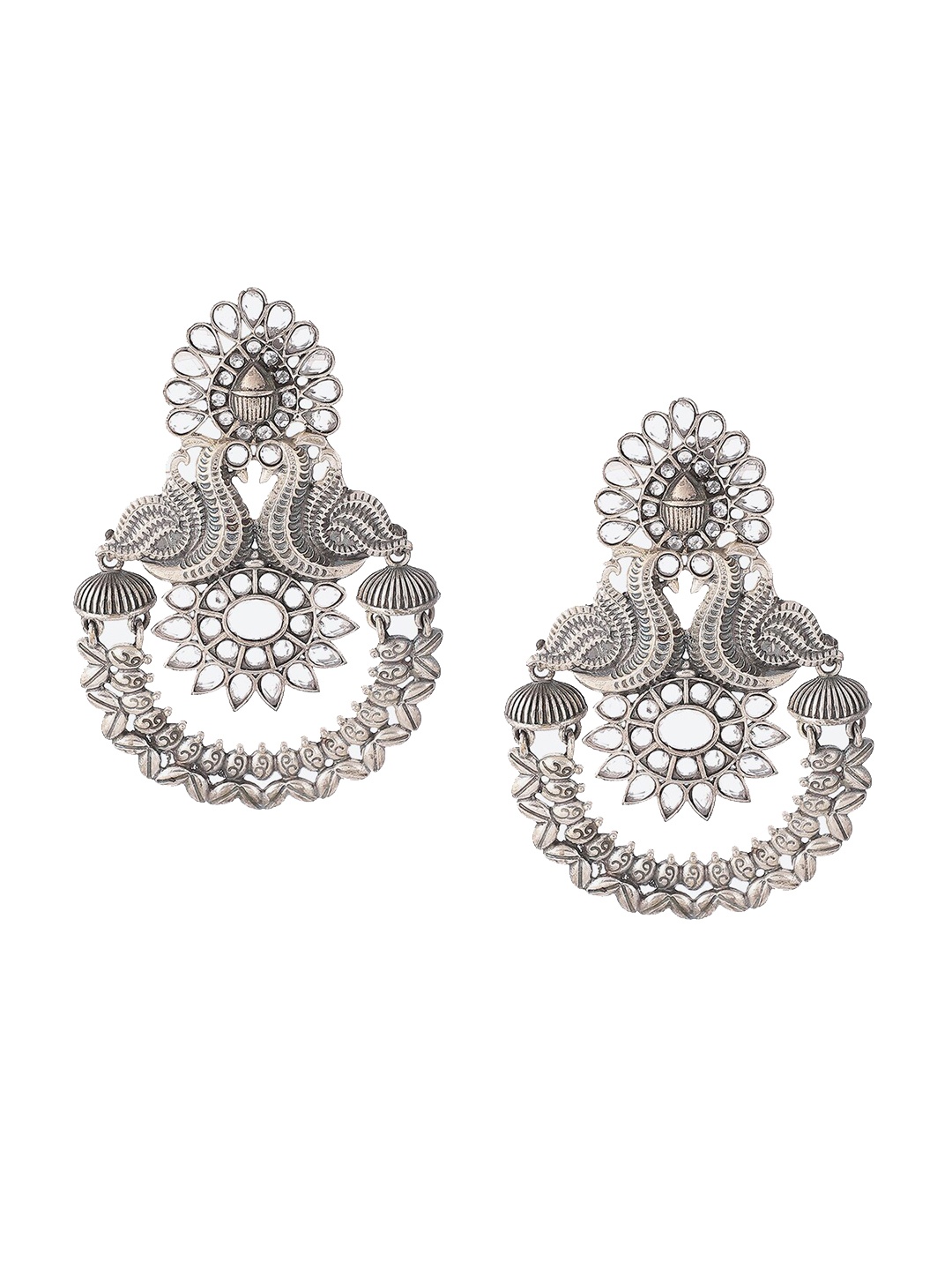 

Biba White Contemporary Ear Cuff Earrings