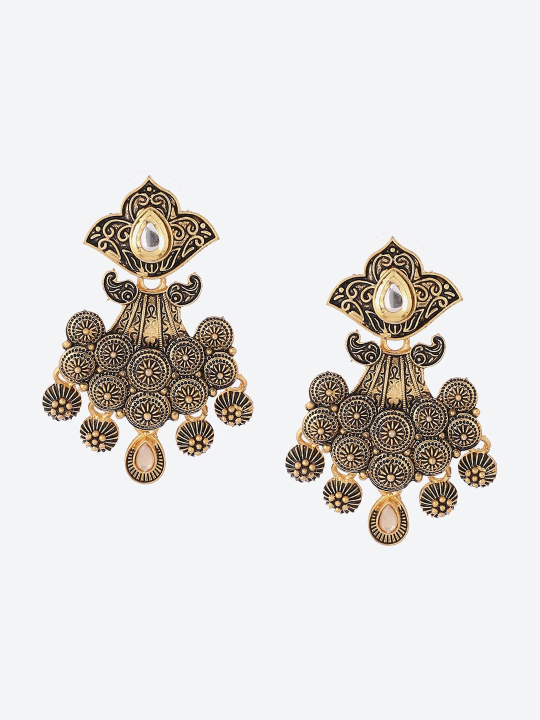 

Biba Gold-Toned Contemporary Drop Earrings