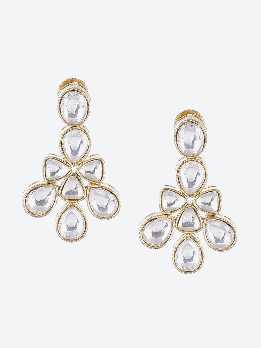 

Biba White Contemporary Studs Earrings