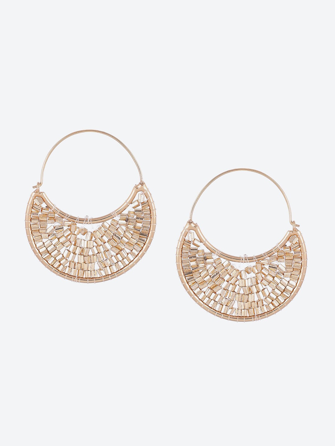 

Biba Gold-Toned Contemporary Hoop Earrings