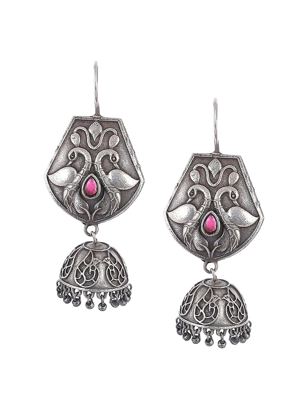 

Biba Copper-Toned Contemporary Jhumkas Earrings