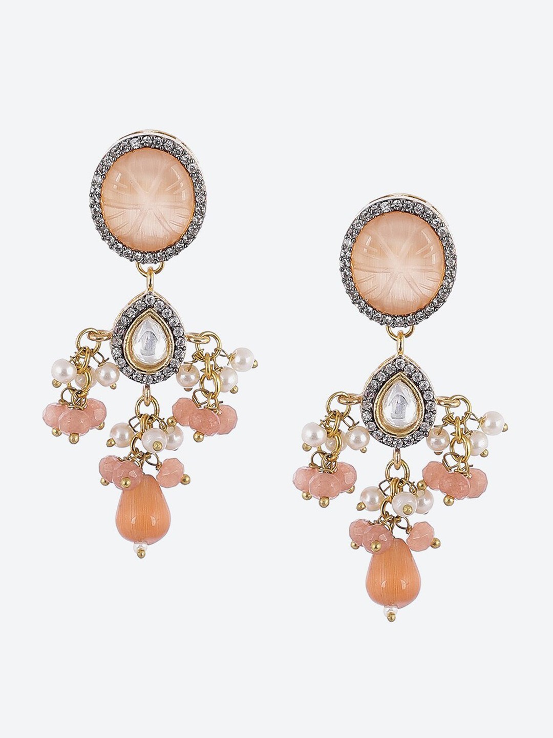 

Biba Nude-Coloured Contemporary Drop Earrings