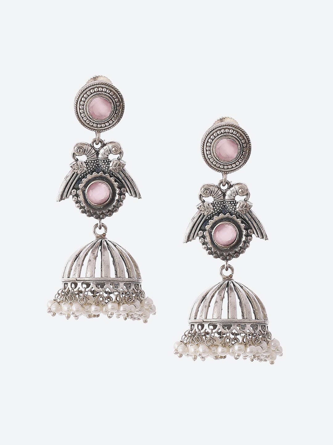 

Biba Purple Contemporary Jhumkas Earrings