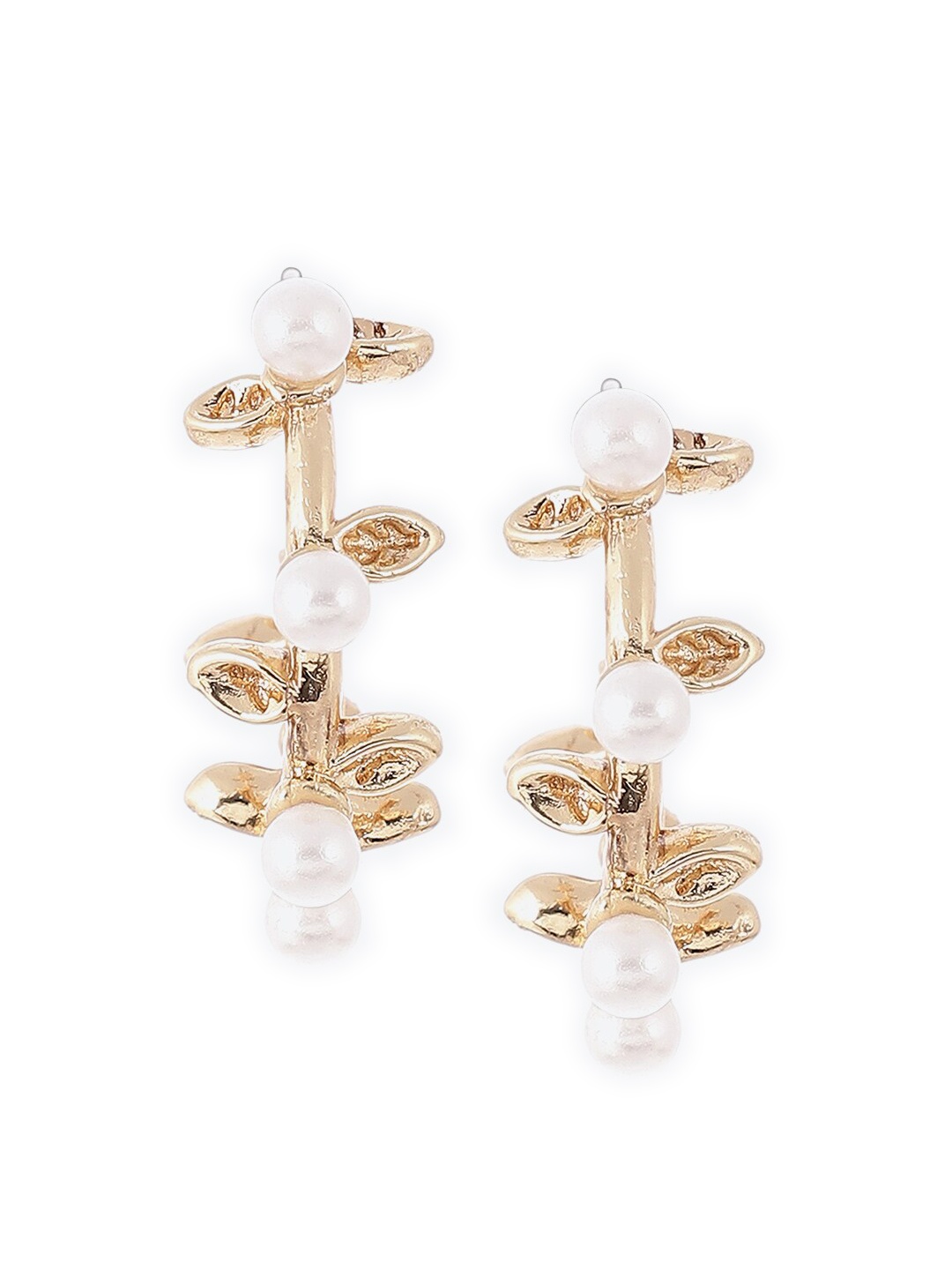 

Biba Gold-Toned Contemporary Studs Earrings