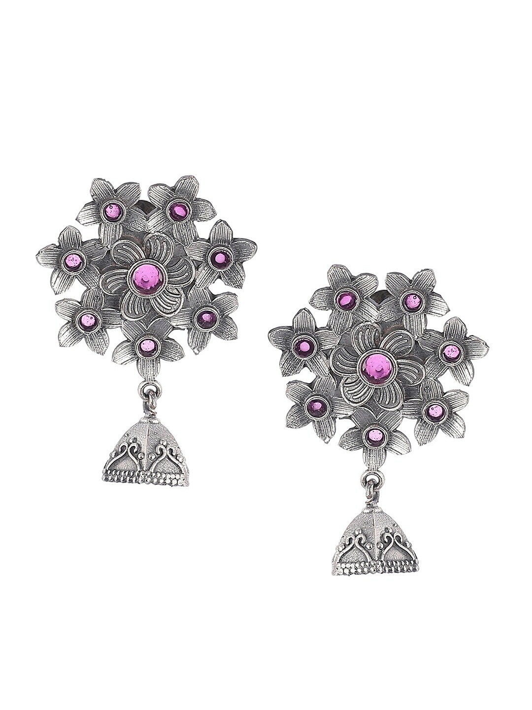 

Biba Copper-Toned Contemporary Jhumkas Earrings