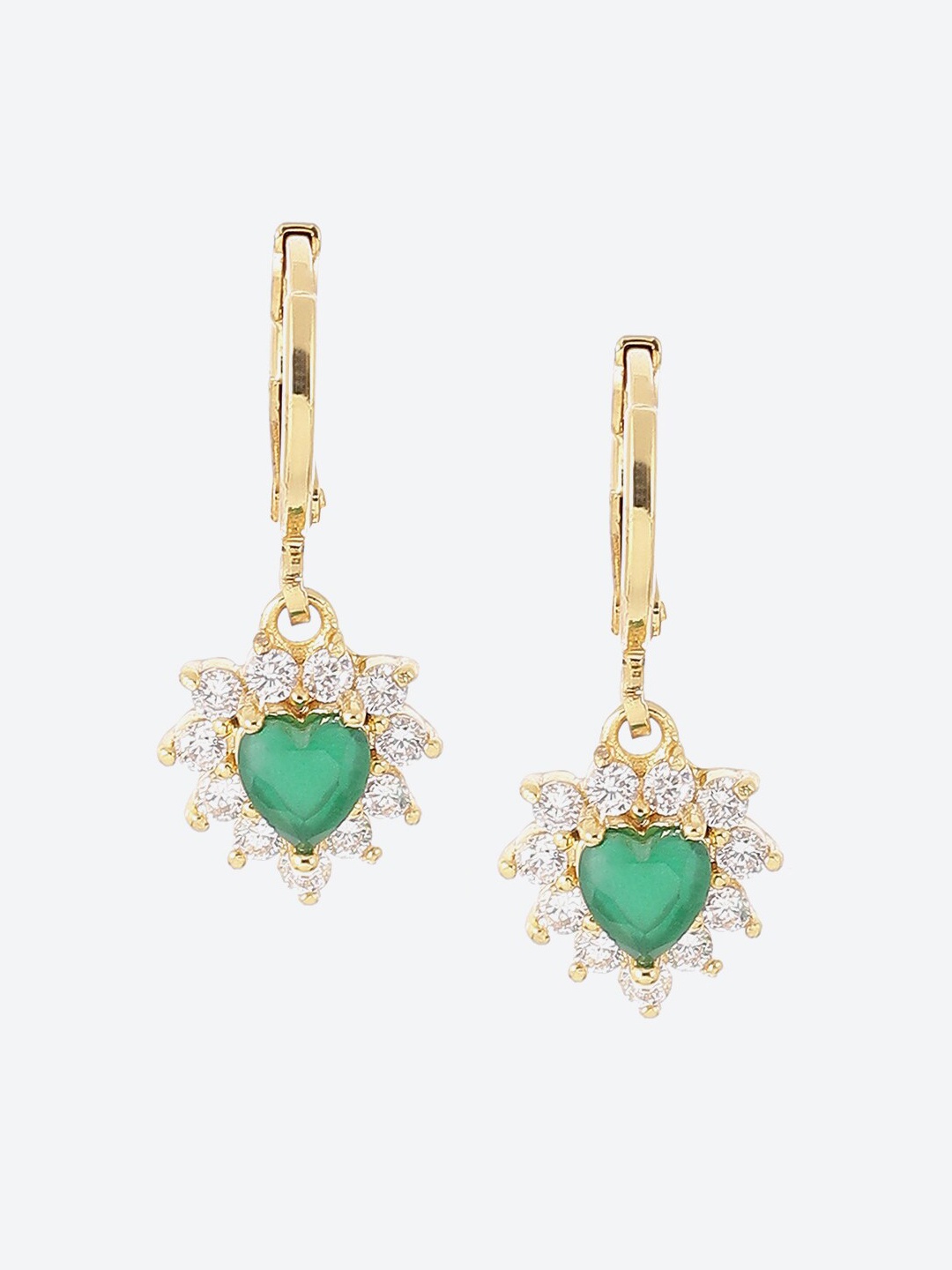 

Biba Green Contemporary Drop Earrings