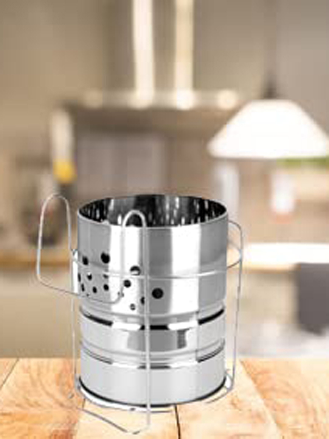 

ZEVORA Silver Stainless Steel Cutlery Holder