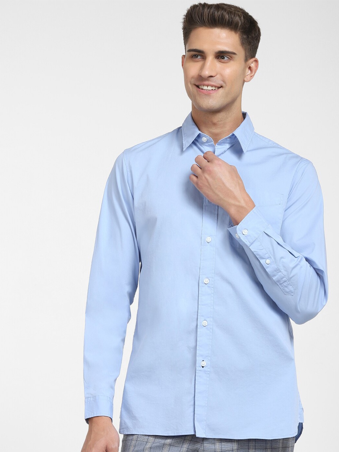 

SELECTED Men Blue Slim Fit Formal Shirt