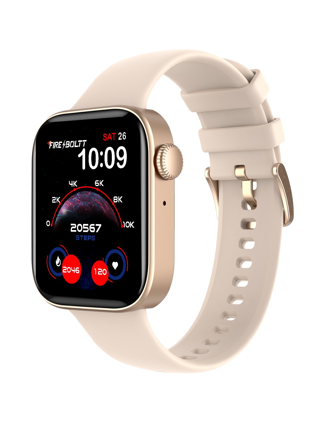 

Fire-Boltt Blue Ring 2 Smartwatch 27BSWAAY-3, Rose gold