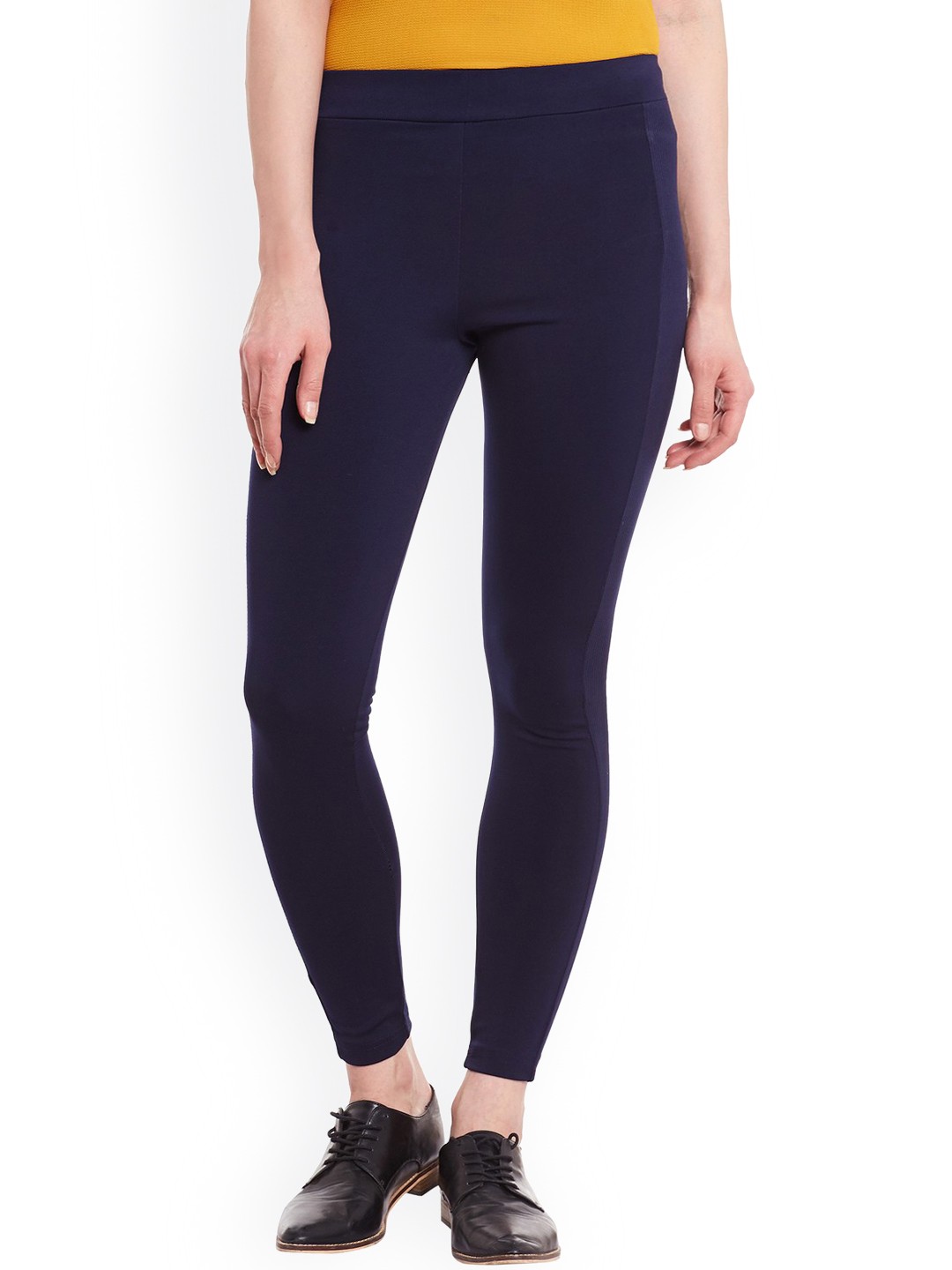 

Pannkh Navy Treggings, Navy blue