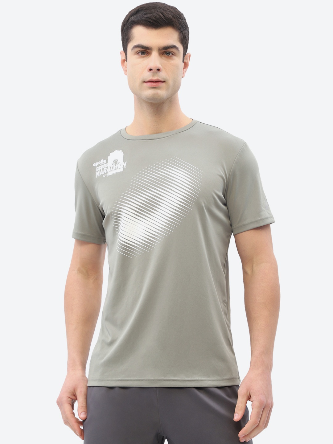 

ASICS Brand Logo Printed Reflective T-shirt, Green