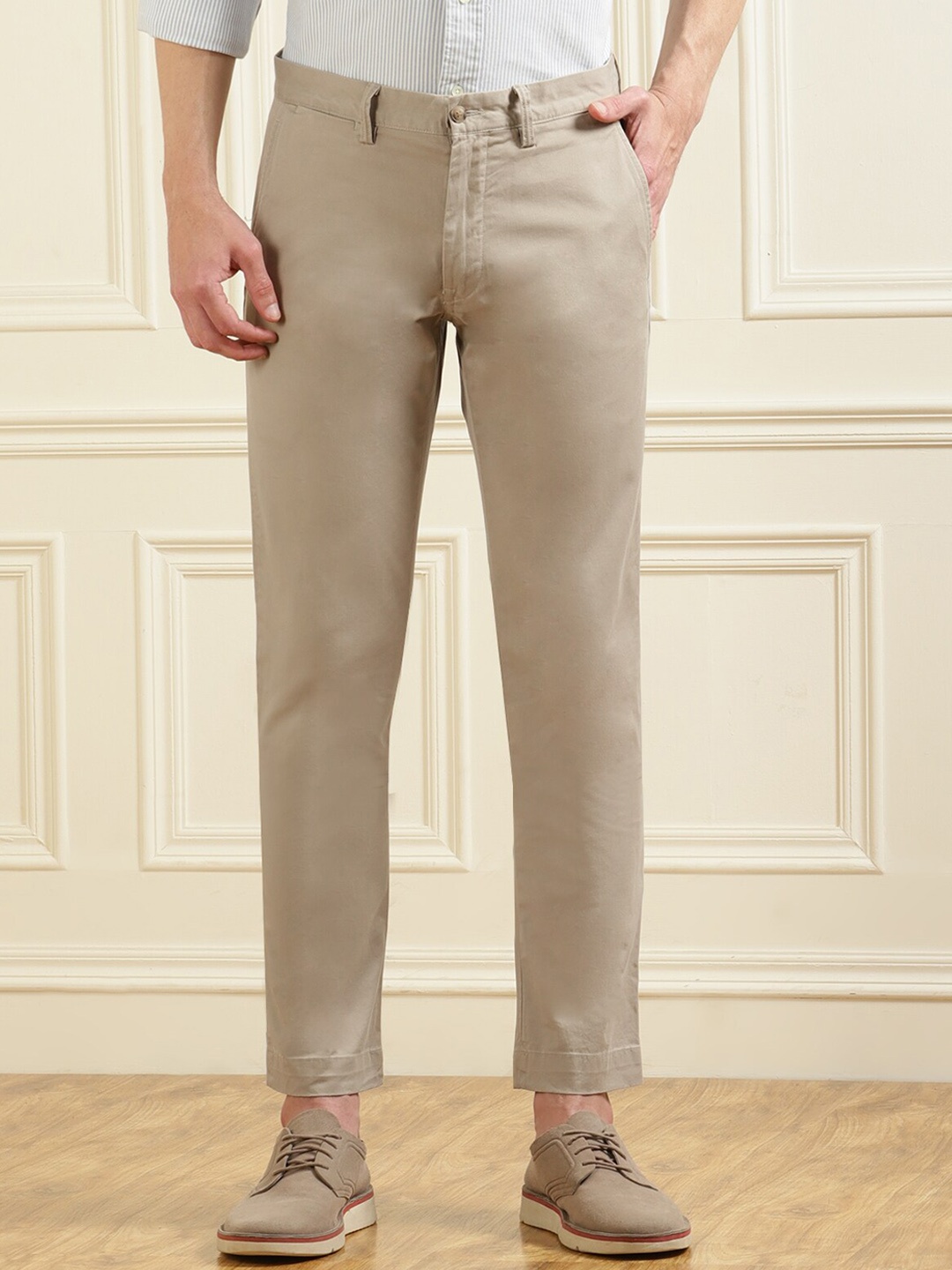 

Polo Ralph Lauren Men Beige Solid Chinos