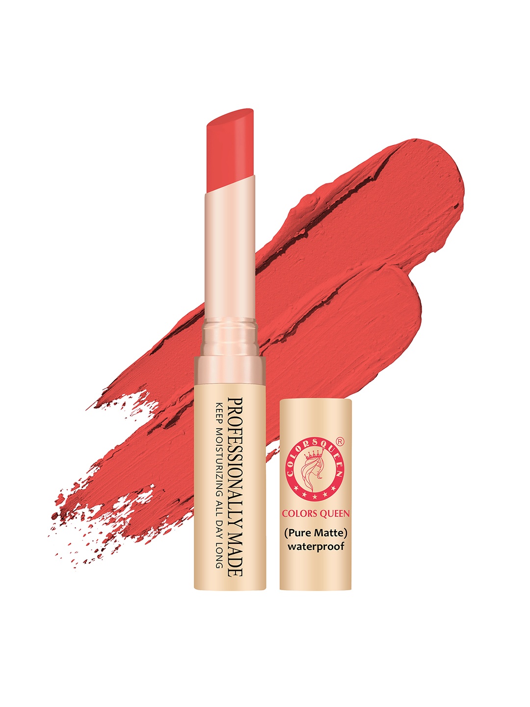 

Colors Queen Beauty Lip Pure Matte Non-Transfer Waterproof Lipstick - Orange