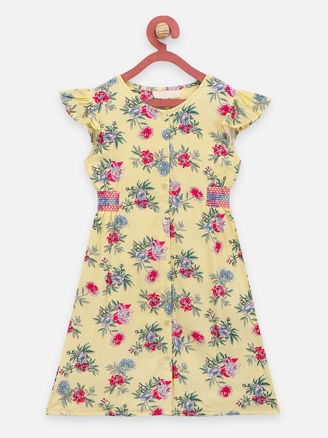 

LilPicks Yellow Floral Dress