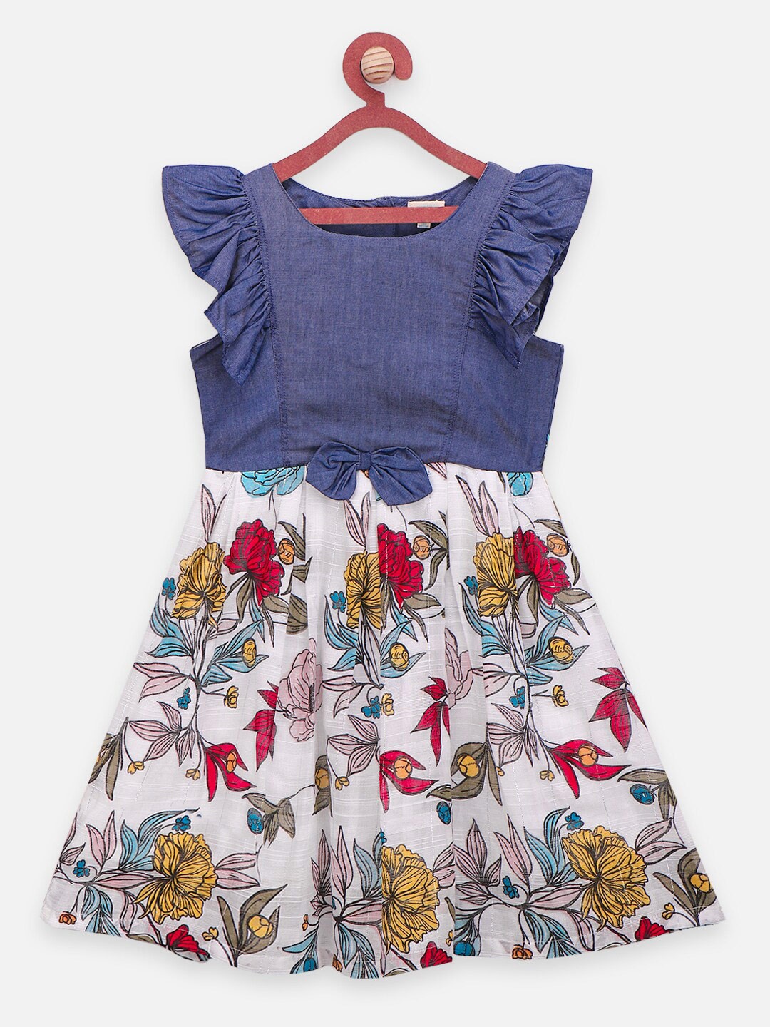

LilPicks Blue Floral Dress