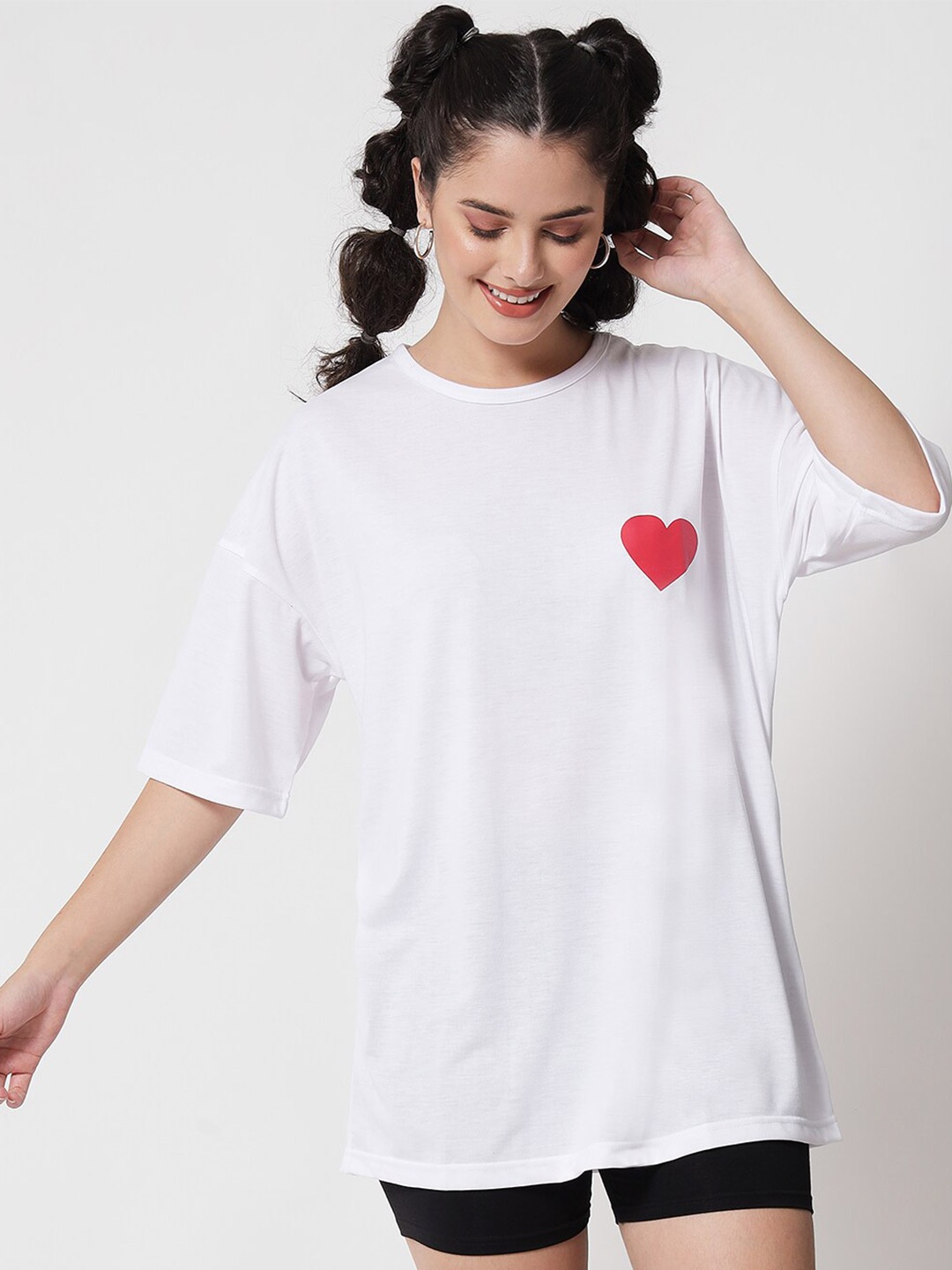 

Kotty Women White Oversized T-shirt