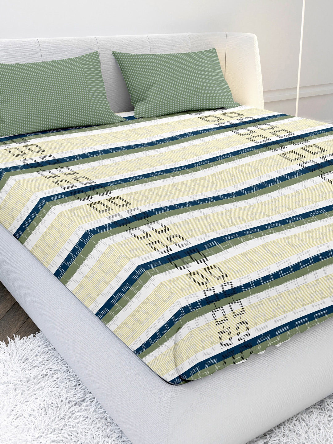 

MAYFAIR HOMES LONDON Unisex Green Bedsheets