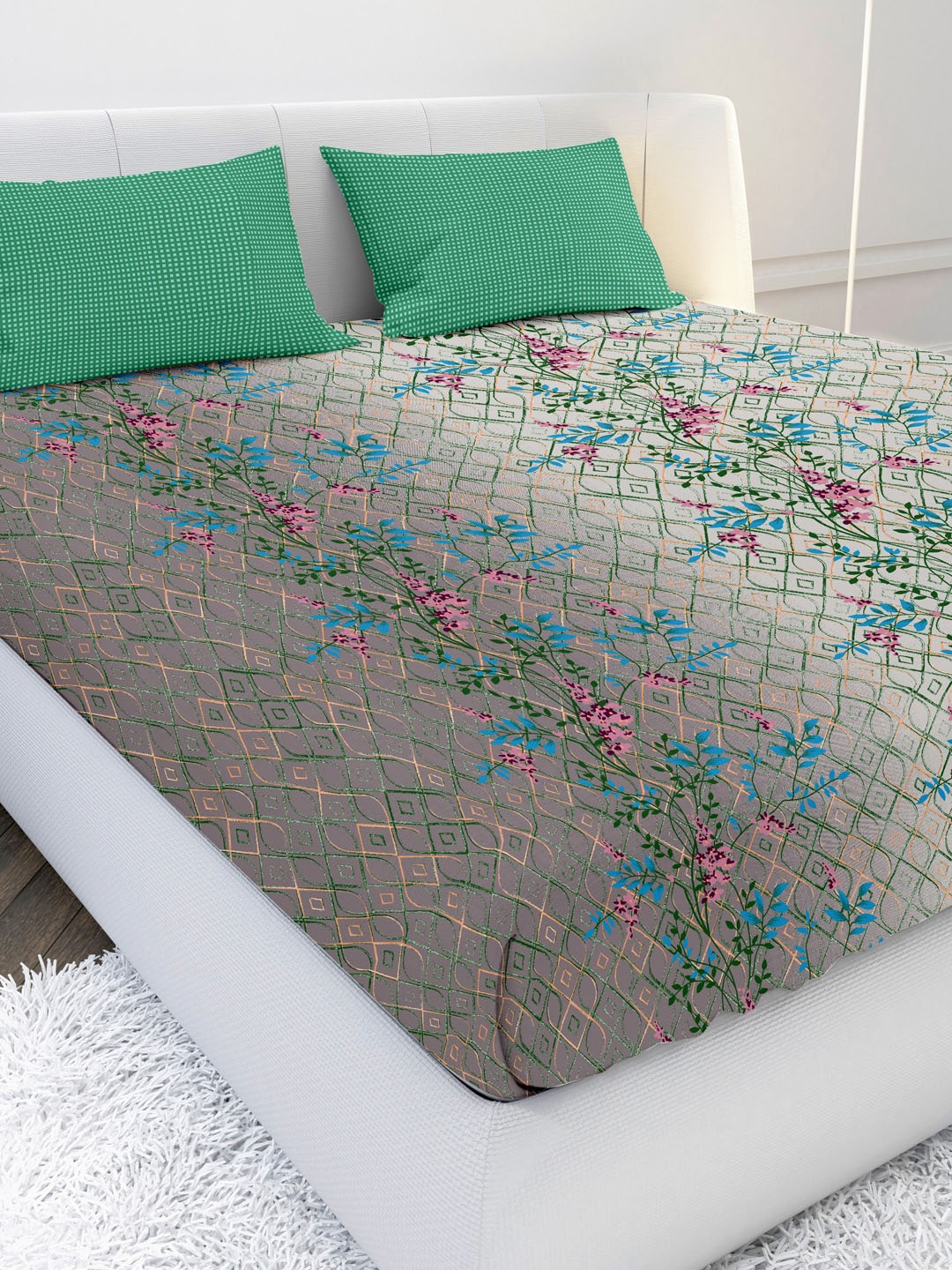 

MAYFAIR HOMES LONDON Unisex Green Bedsheets