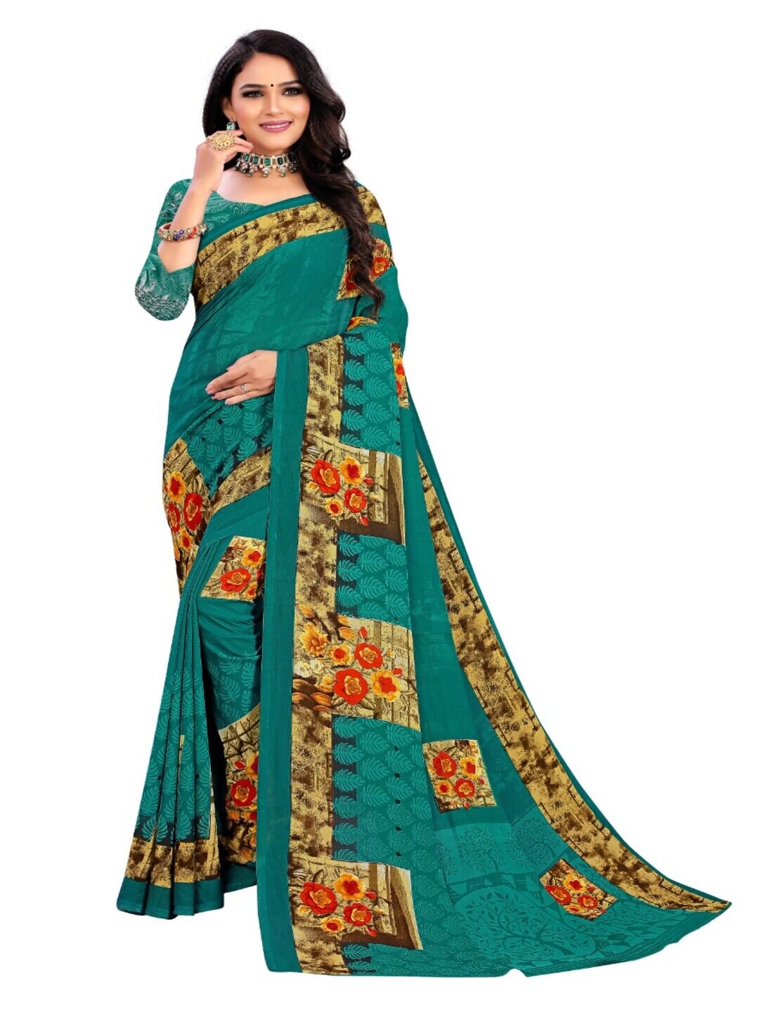 

Abhilasha Green & Yellow Saree