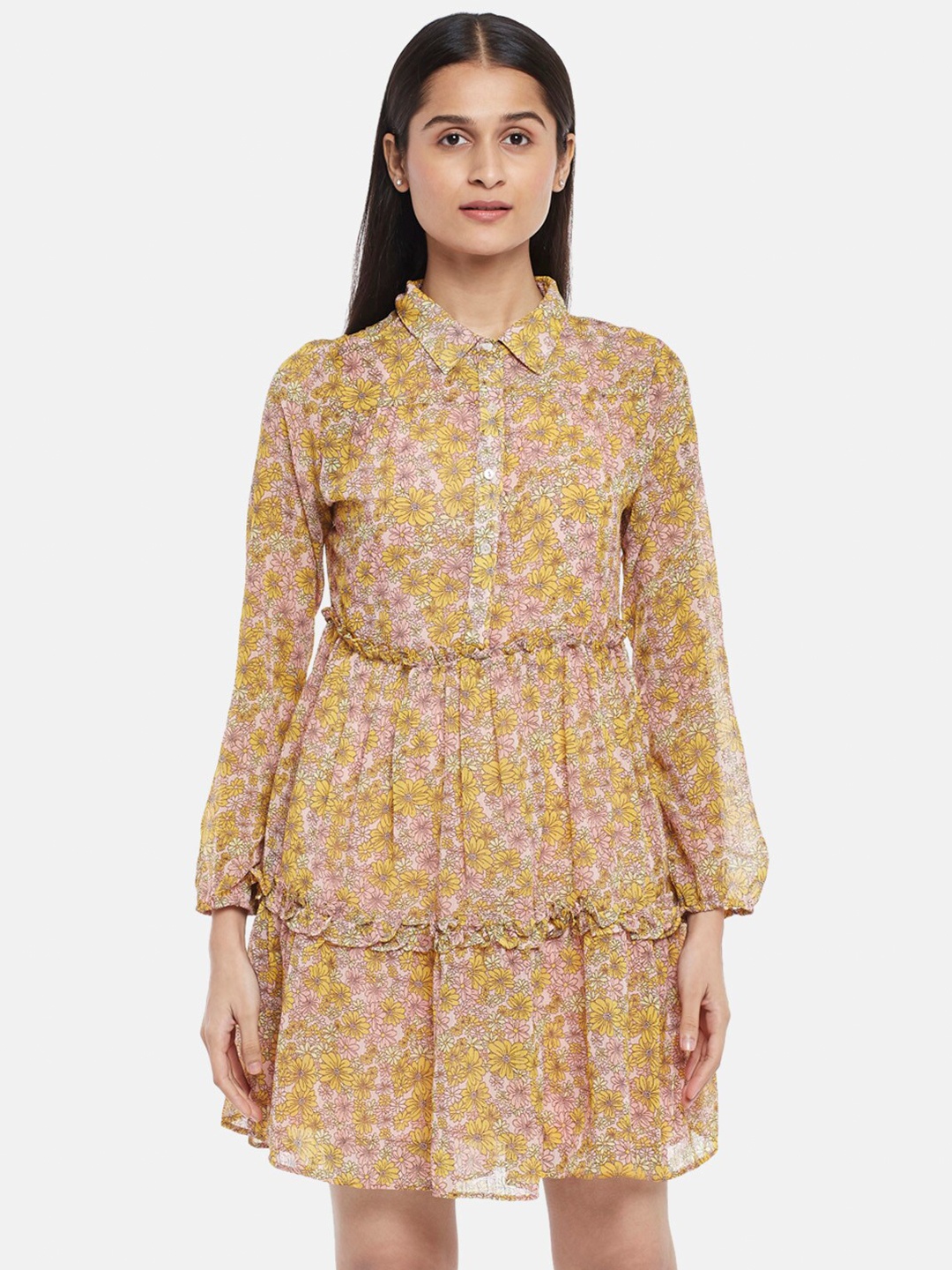 

Honey by Pantaloons Yellow Floral Dress