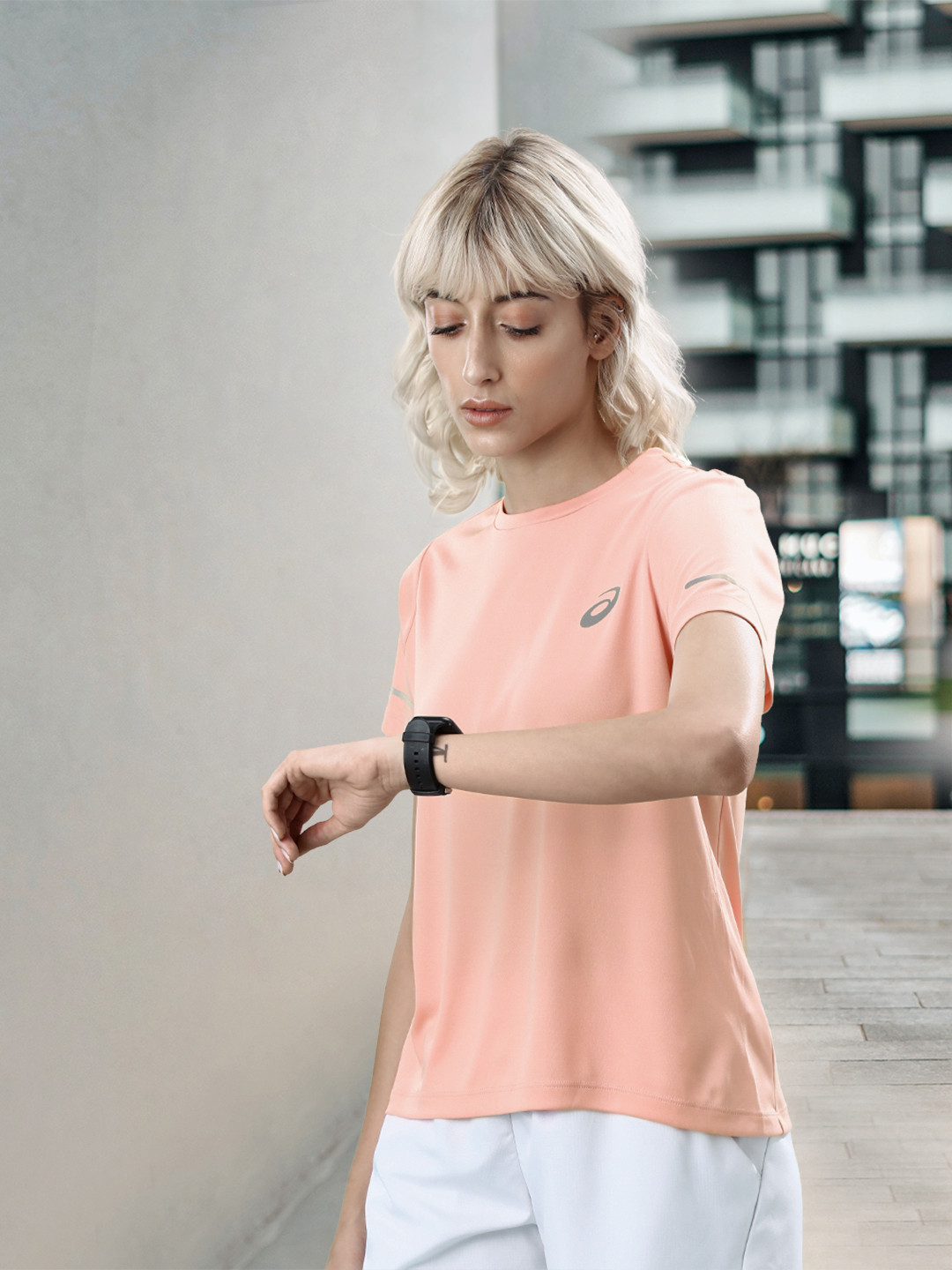 

ASICS Women Running T-shirt, Pink