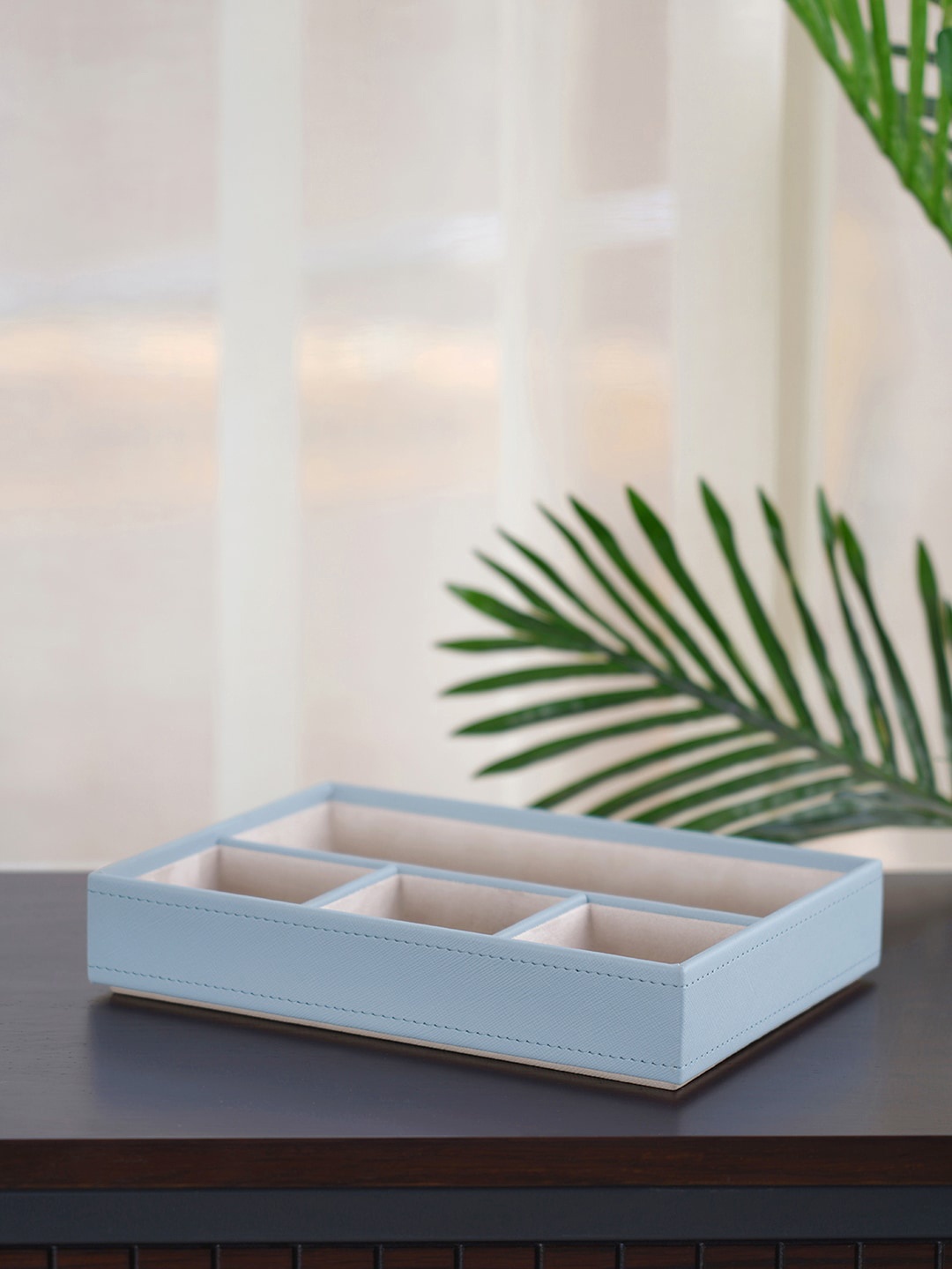 

Pure Home and Living Blue 4-Compartment Tray