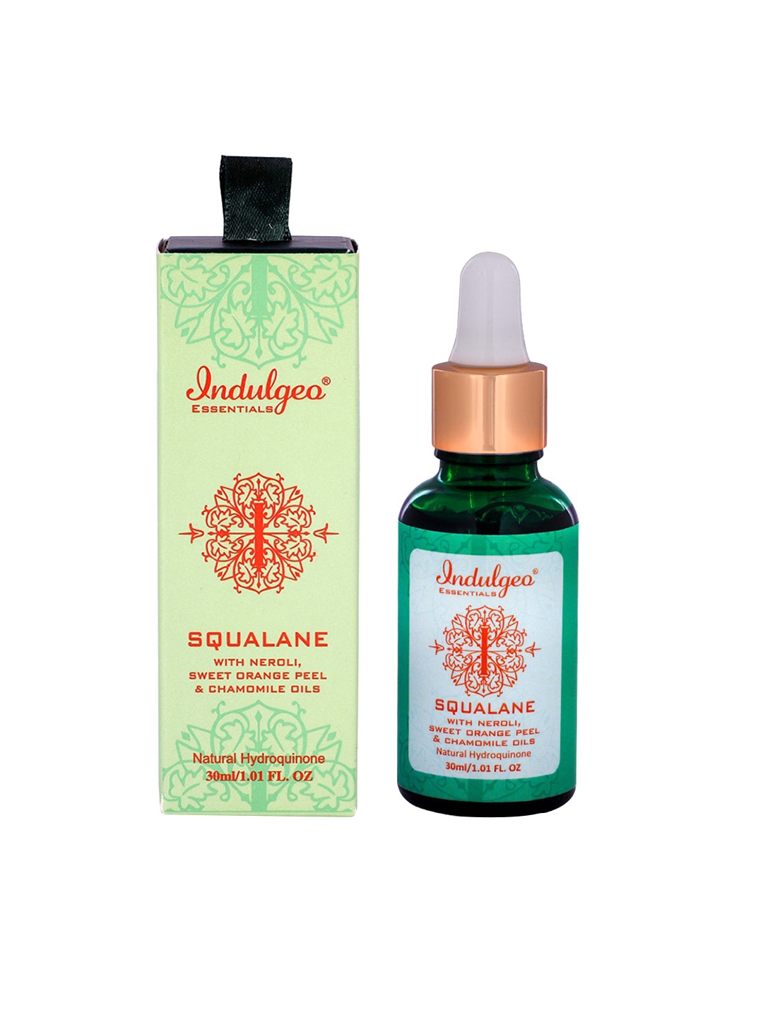 

Indulgeo Essentials Squalane with Plant Derived Hydroquinone - 30 ml, Green