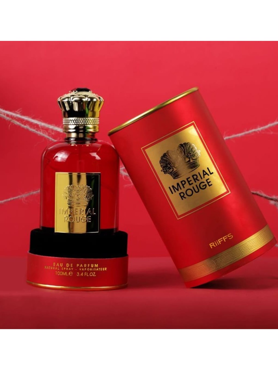 

RIIFFS Cruelty-Free Imperial Rouge Eau De Parfum Natural Spray - 100 ml, Red