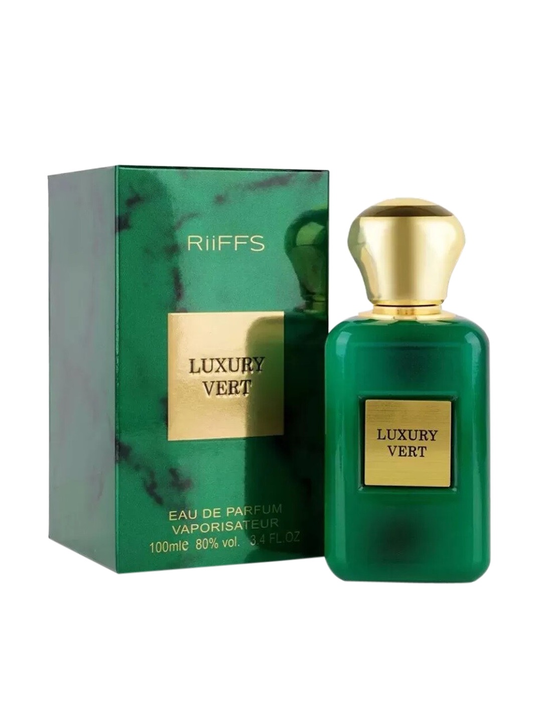 

RIIFFS Cruelty-Free Luxury Vert Eau De Parfum Natural Spray - 100 ml, Green