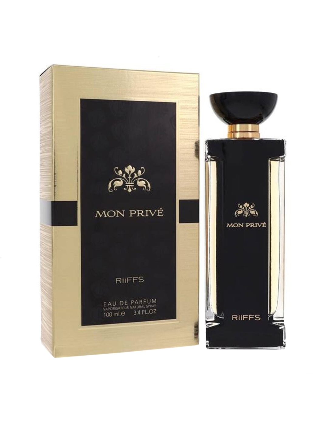 

RIIFFS Cruelty-Free Mon Prive Eau De Parfum Natural Spray - 100 ml, Black