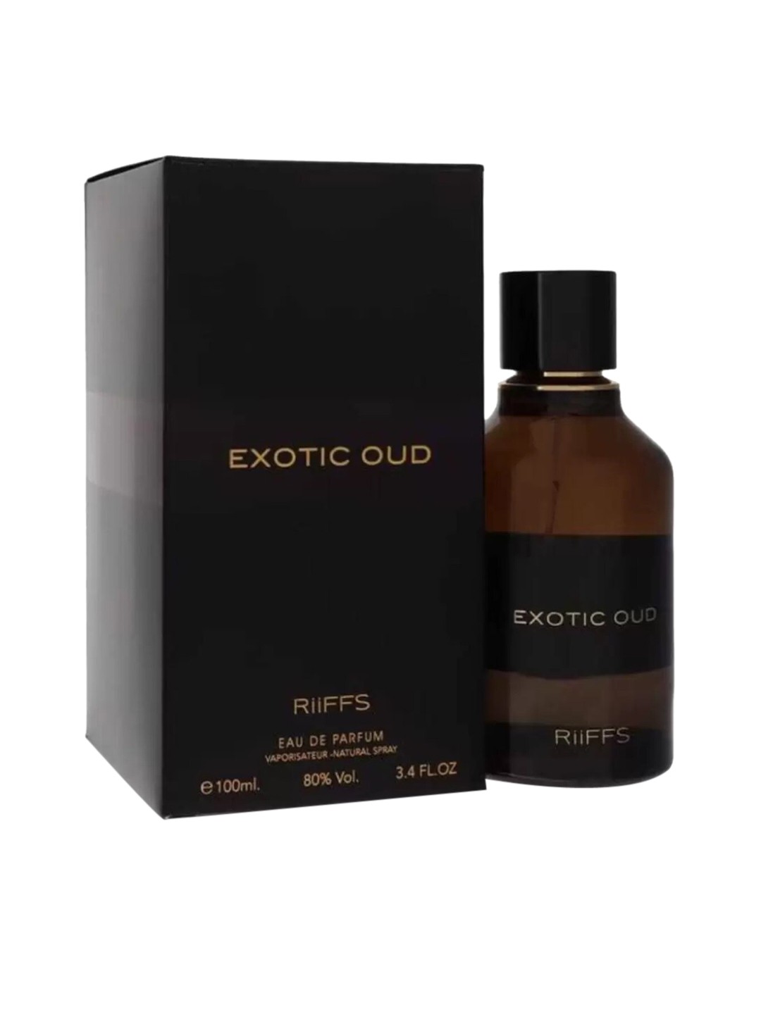 

RIIFFS Cruety-Free Exotic Oud Eau De Parfum Natural Spray - 100 ml, Brown