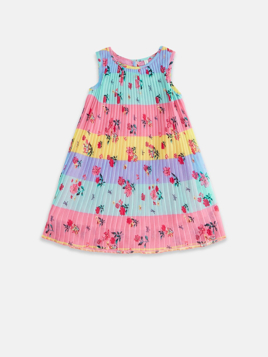 

Pantaloons Baby Multicoloured Floral A-Line Dress, Multi