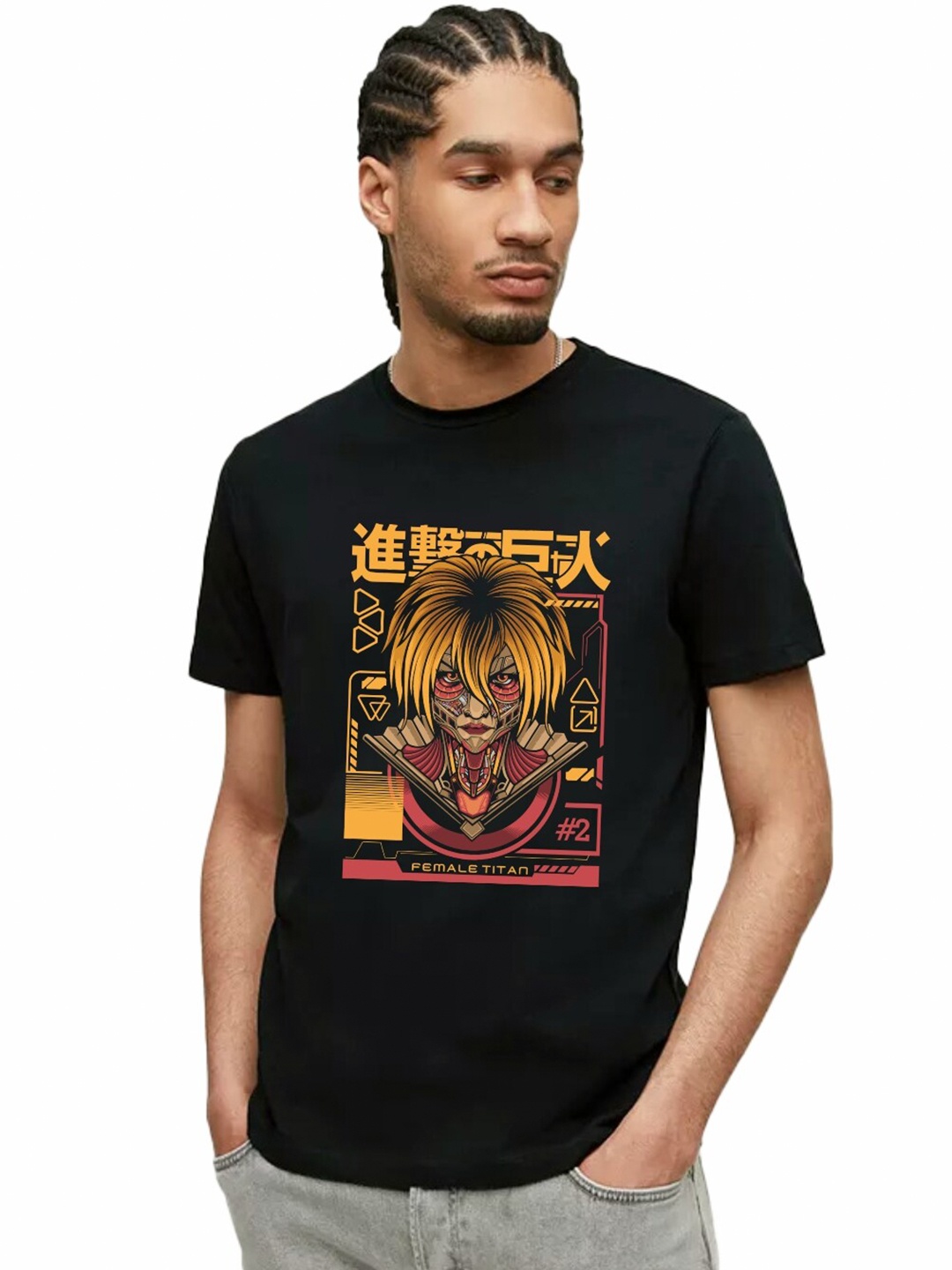 

Planet Superheroes Men Black Printed T-shirt