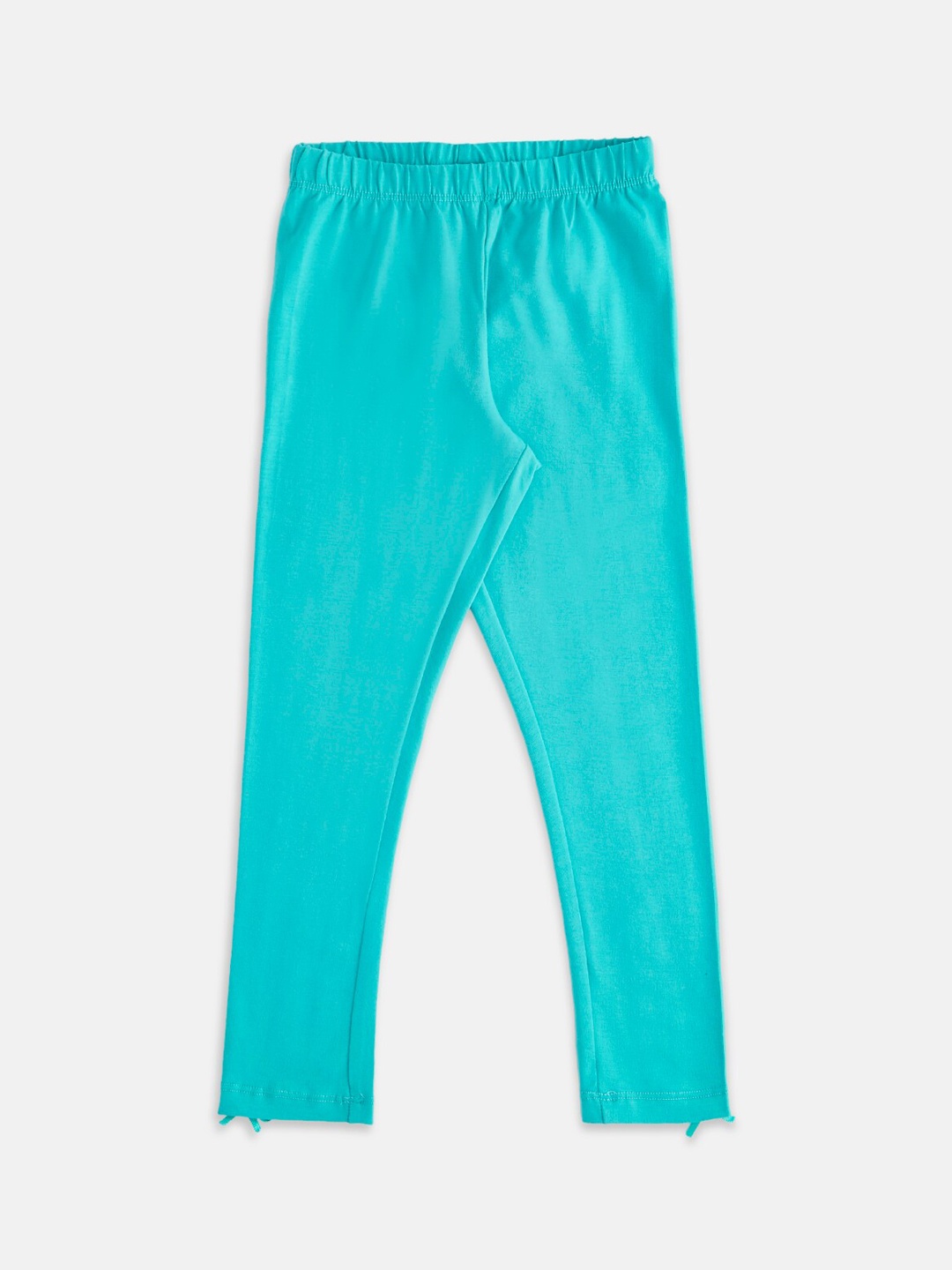 

Pantaloons Junior Girls Sea-Green Solid Ankle-Length Leggings