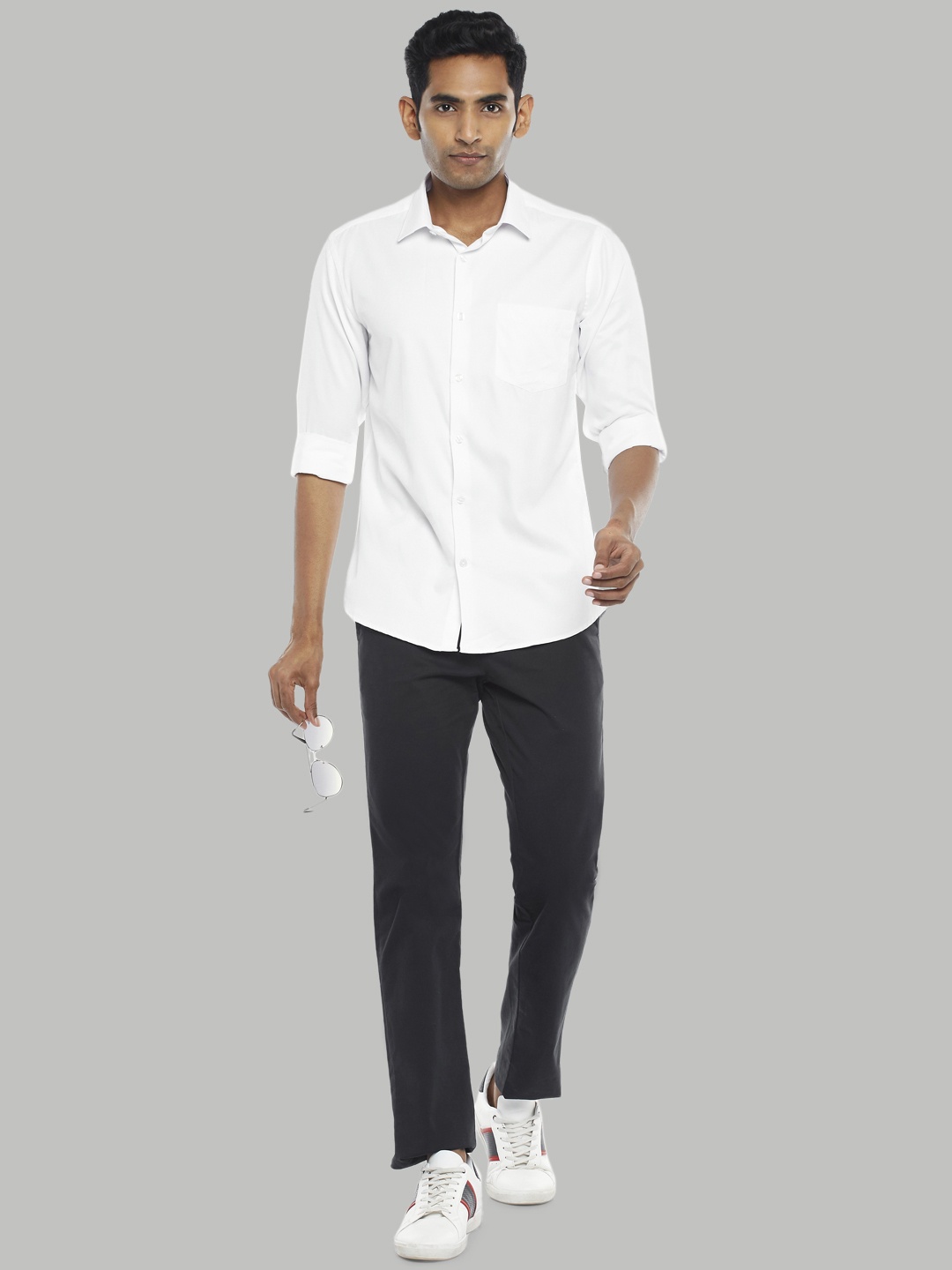 

BYFORD by Pantaloons Men White Slim Fit Formal Shirt