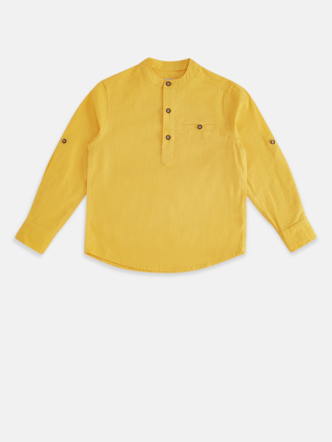 

Pantaloons Junior Boys Orange Casual Shirt