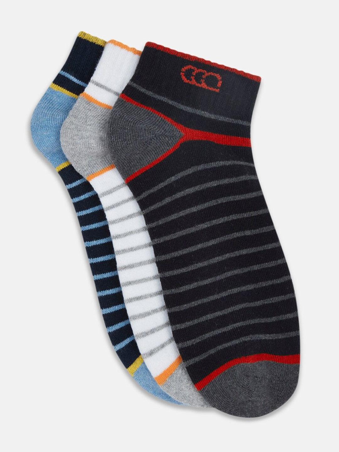

Ajile by Pantaloons Men Pack Of 3 Assorted Ankle-Length Socks
