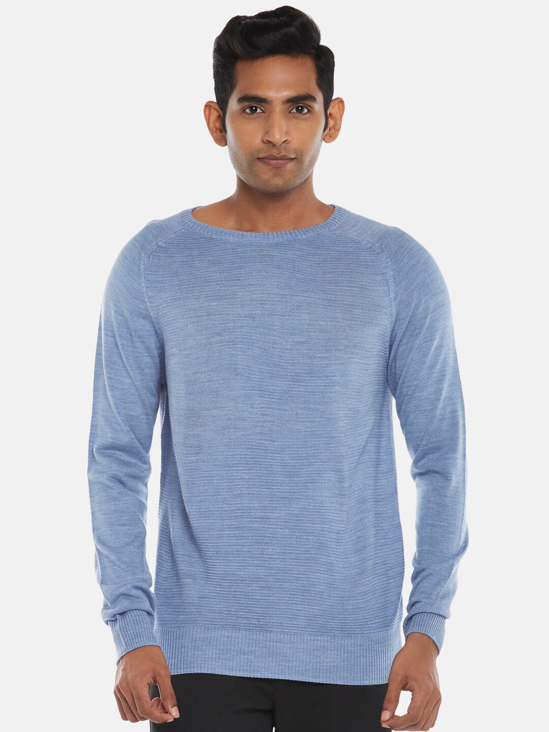 

BYFORD by Pantaloons Men Blue Pullover