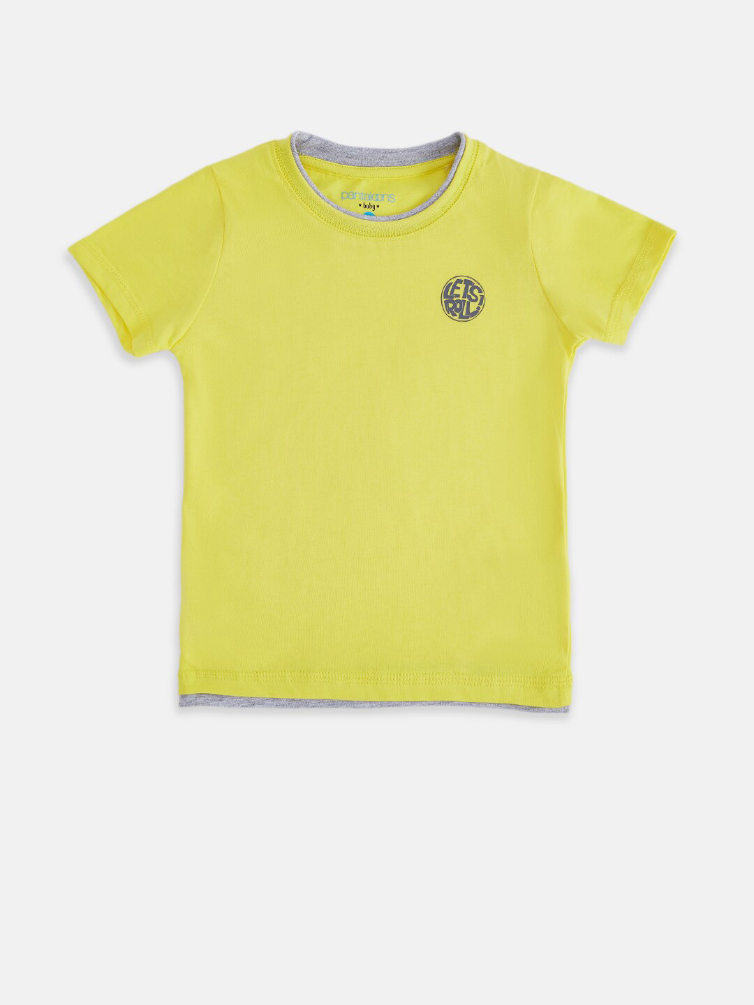 

Pantaloons Baby Boys Yellow Applique T-shirt