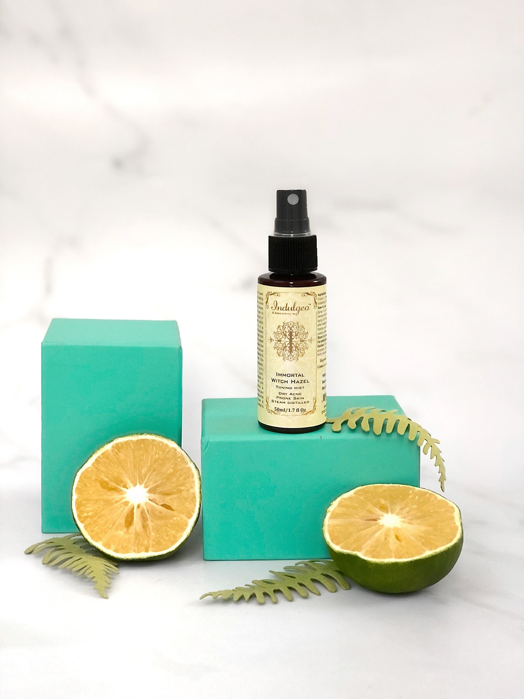 

Indulgeo Essentials Immortal Witch Hazel Toning Mist For Dry Acne Prone Skin - 50 ml, Cream