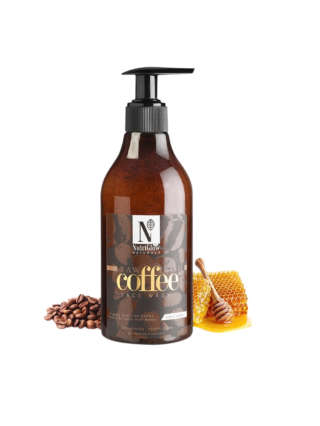 

NutriGlow Naturals Raw Irish Coffee Face Wash for Skin Lightening - 150ml, Brown
