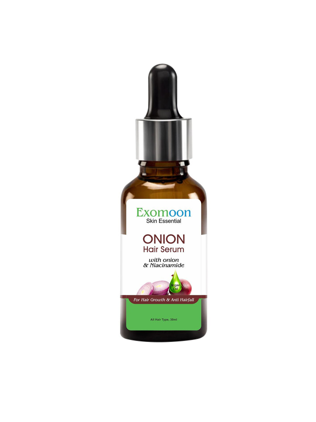 

Exomoon Onion Hair Growth Serum 30ml, Black