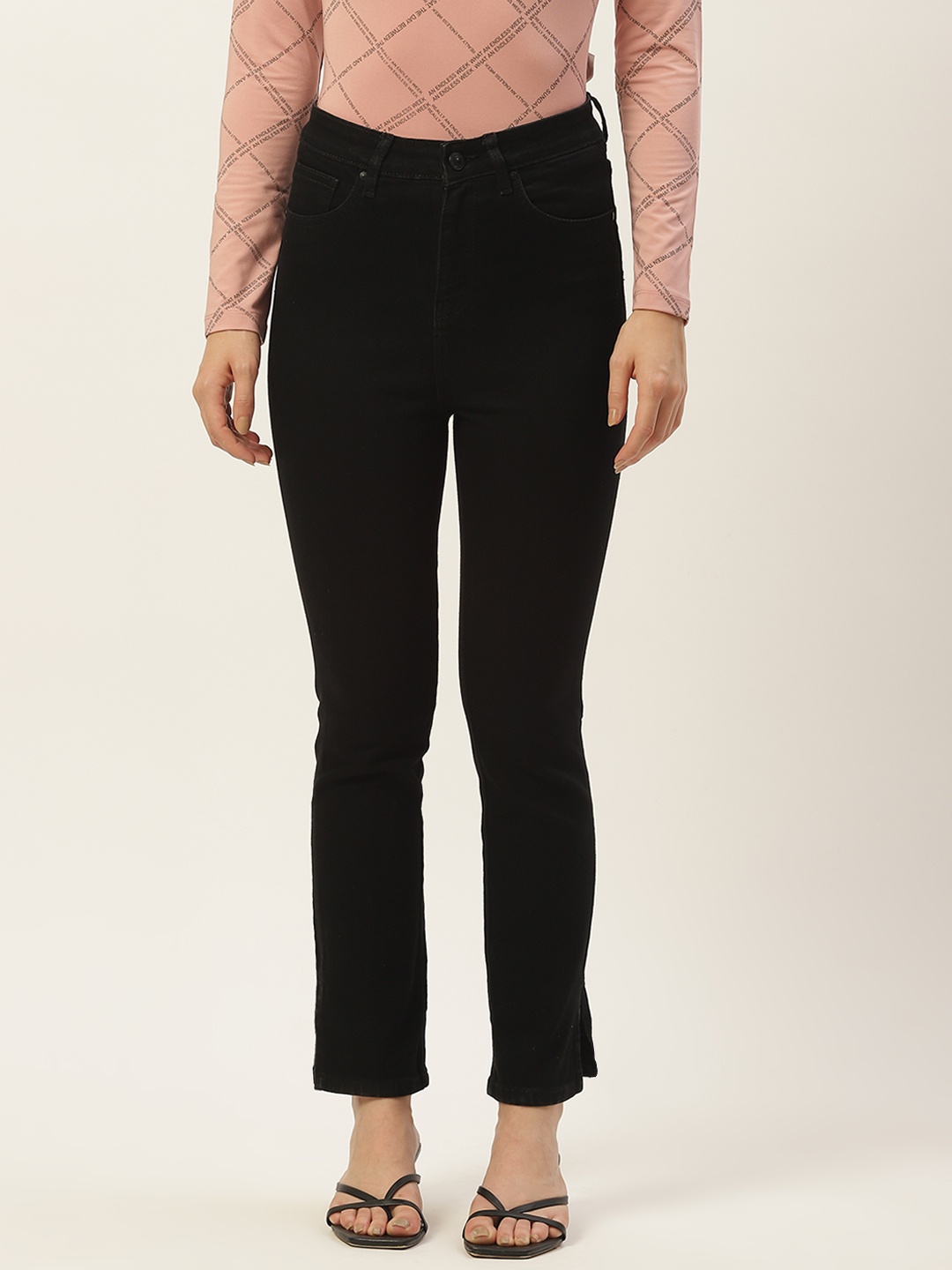 

Madame Women Black Stretchable Jeans