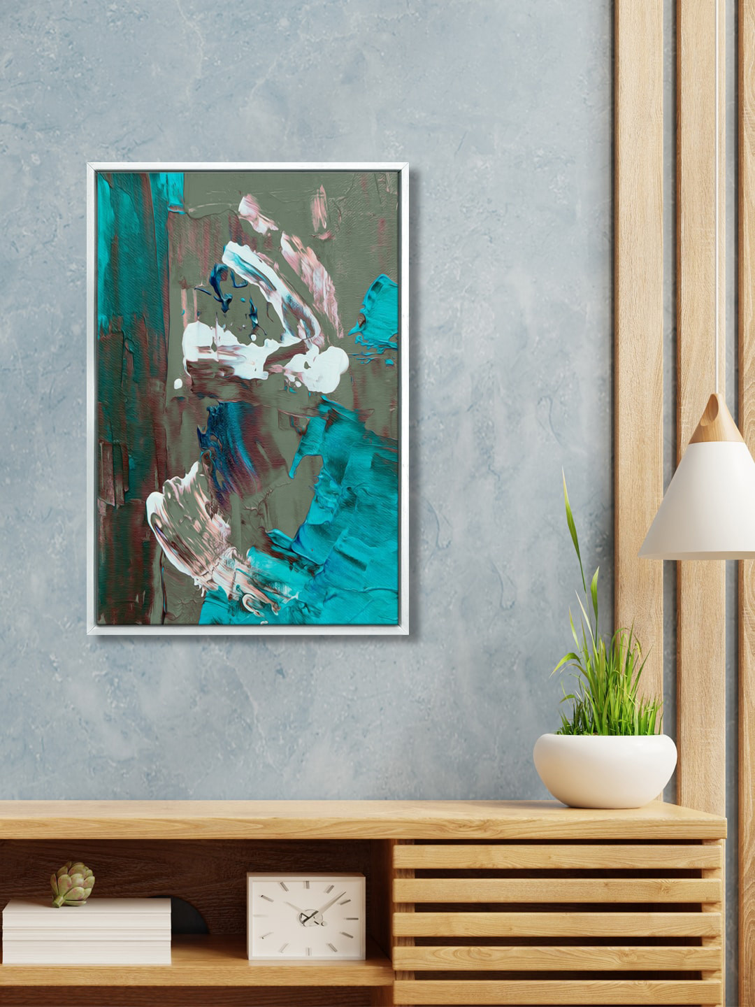 

999Store Blue & Grey Abstract Wall Art